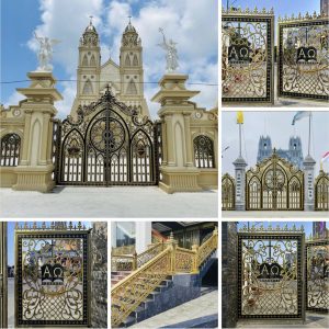 bảng giá cửa cổng nhôm đúc